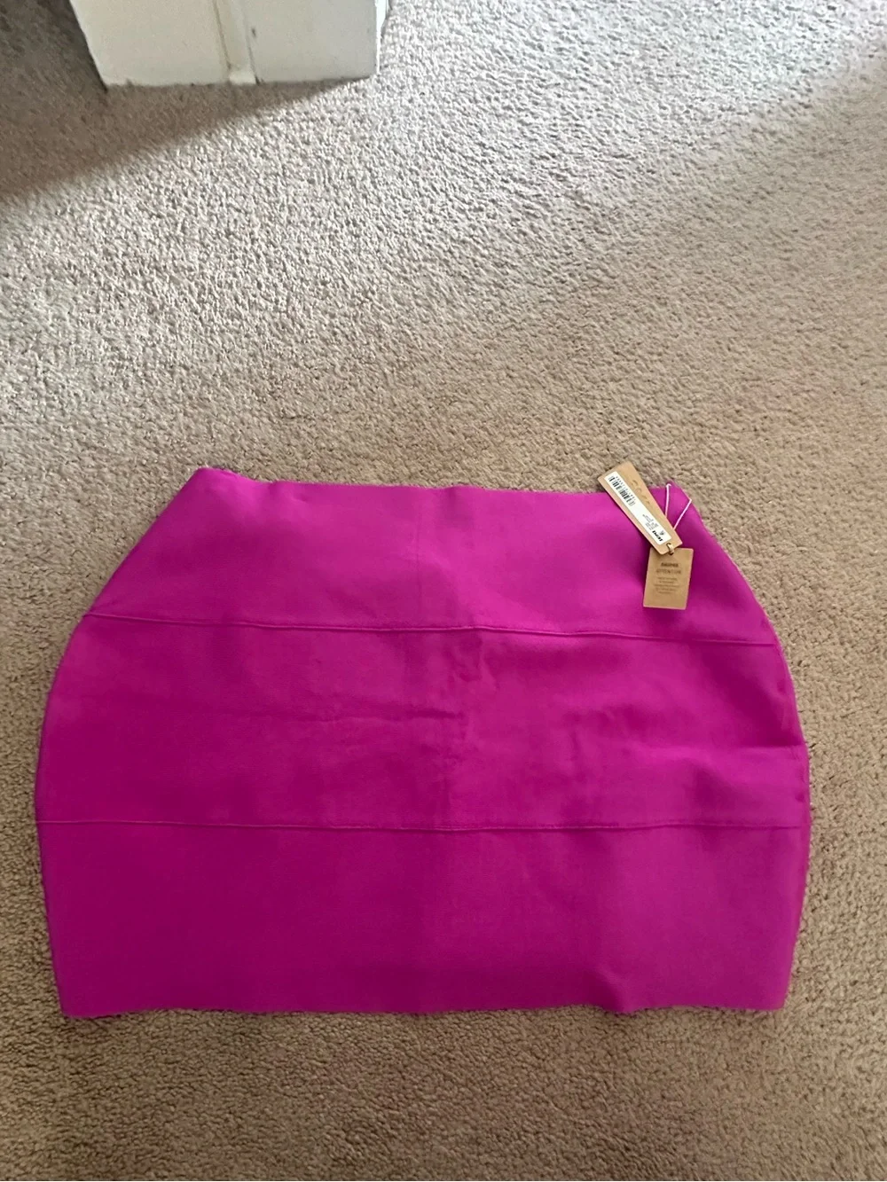 SKIMS NWT KNIT MINI SKIRT COVER UP COLOR Magenta 3X